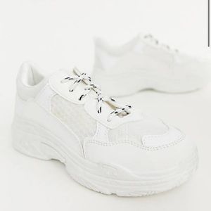 White Platform Sneakers ASOS/ Public Desire